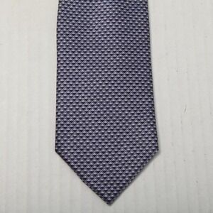 Brioni Silk Tie Mens Purple Blue Geometric Handmade Italy Luxury Necktie